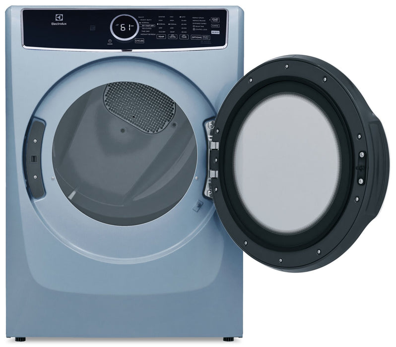 Sécheuse à gaz Electrolux de 8 pi³ avec vapeur - bleu glacier - superposable - ELFG7437AG