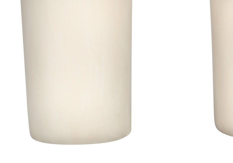 Lampe de table en forme d’arche de 25 po en résine crème