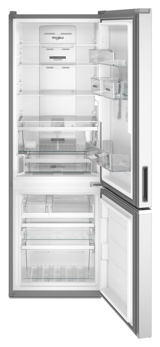 Réfrigérateur Whirlpool de 12,9 pi³ et de 24 po à congélateur inférieur - fini en acier inoxydable résistant aux traces de doigts - WRB533CZJZ