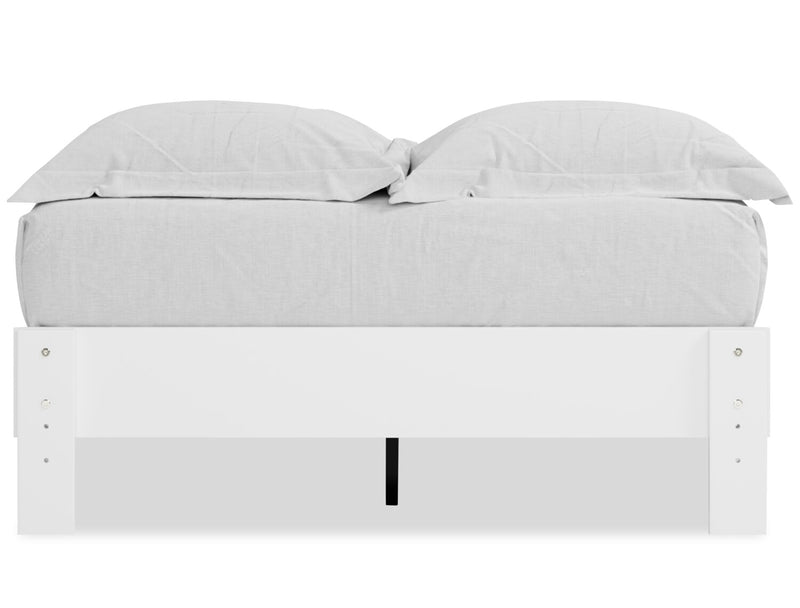 Lit plateforme Wolf, blanc - format lit double