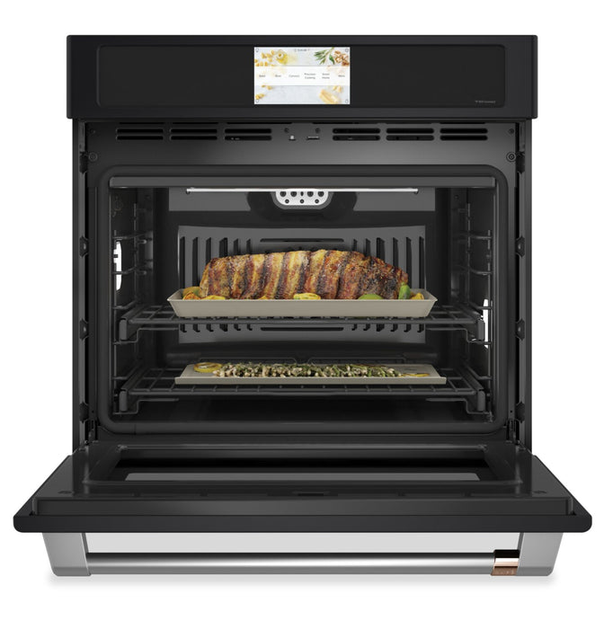 Four mural électrique Café de 5 pi³ et de 30 po avec convection européenne véritable et grilles autonettoyantes - blanc mat - CTS90DP3ND1