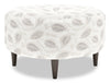 Pouf personnalisable The Curve de Sofa Lab de 31 po fabriqué au Canada en tissu - Prairie multicolore