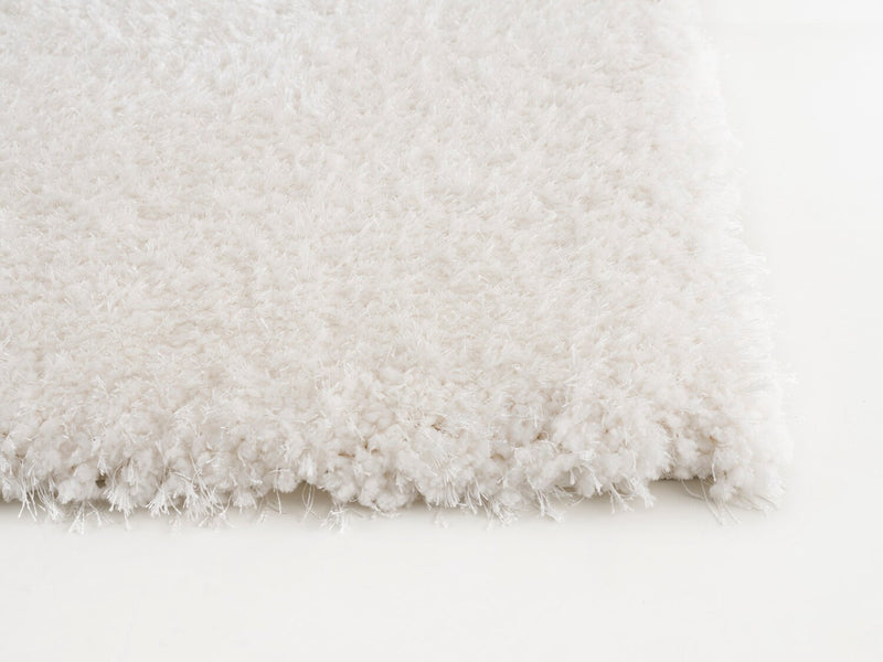 Carpette à poil long Lawson blanche - 5 pi x 7 pi