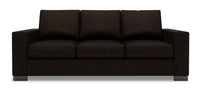  Sofa-lit Track de Sofa Lab de 85 po fabriqué au Canada en tissu de chenille - brun Luxury Chocolate 