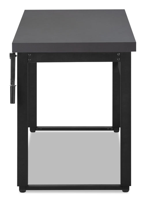 Bureau Kai de 47,25 po à hauteur réglable - gris