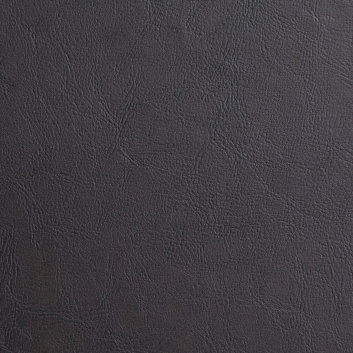 Lit plateforme rembourré Clay de Kort & Co. en tissu de cuir végétalien brun capitonné - format lit double