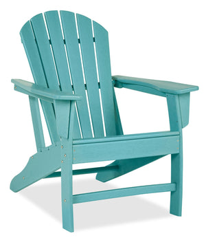 Chaise Adirondack Bask pour la terrasse à l’extérieur - plastique à haute densité, résistante aux rayons UV et aux intempéries - turquoise