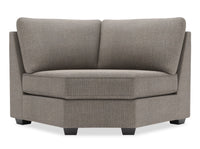 Fauteuil courbé en coin Roll de la collection Sofa Lab - Luna Smoke