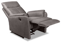  Fauteuil à inclinaison électrique Eva de 29,5 po en suédine - gris foncé