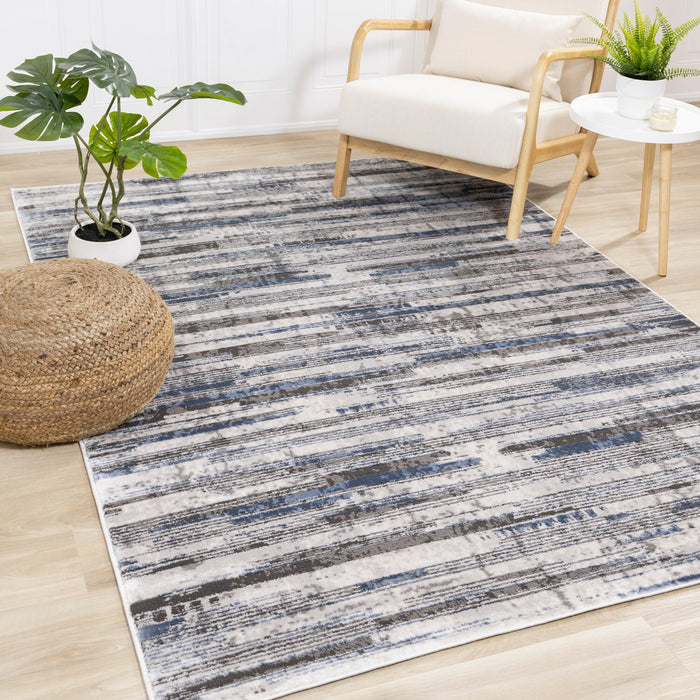 Carpette Darwin à rayures - 5 pi x 8 pi