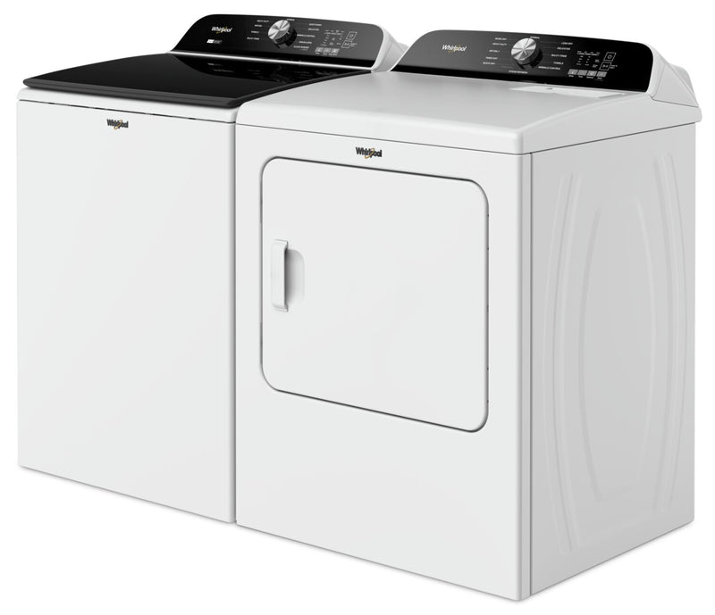 Laveuse à chargement par le haut de 6,1 pi³ avec agitateur amovible et sécheuse à gaz de 7 pi³ de Whirlpool