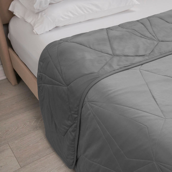 Couverture rafraîchissante BEDGEAR pour très grand lit - grise