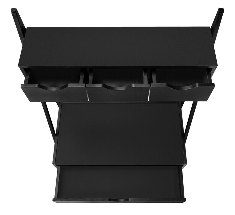 Bureau compact Norris de 31,5 po à 4 tiroirs - noir