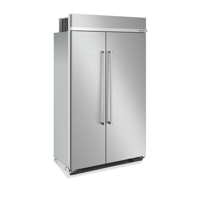 Réfrigérateur KitchenAid de 30 pi³ et de 48 po à compartiments juxtaposés - acier inoxydable avec fini PrintShieldMC - KBSN708MPS