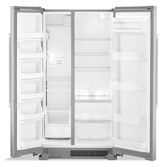 Réfrigérateur Maytag de 25 pi³ et de 36 po à compartiments juxtaposés - acier inoxydable résistant aux traces de doigts - MSS25N4MKZ