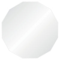  Miroir rond avec formes géométriques - 40 po x 40 po  