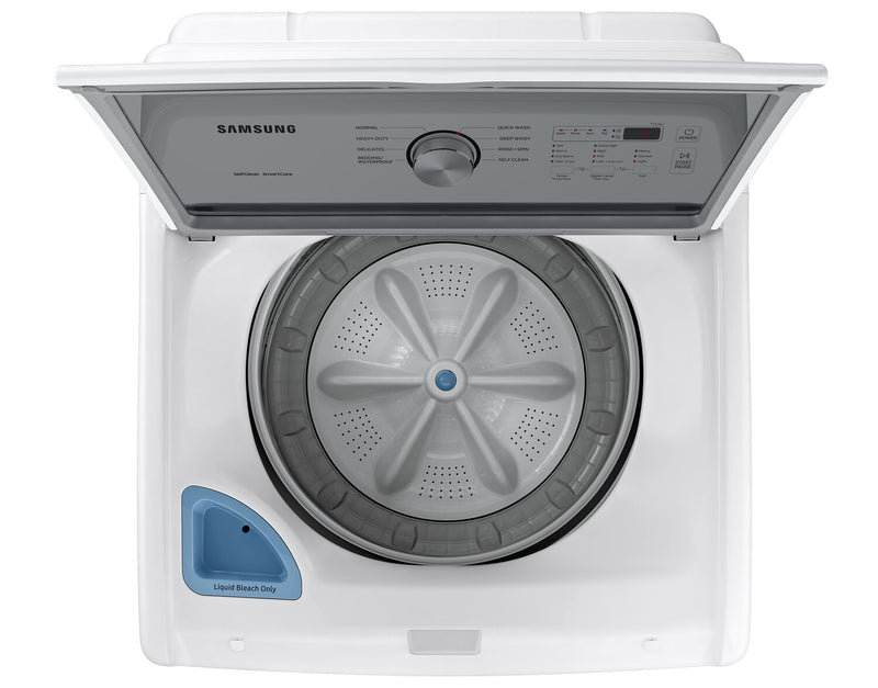 Laveuse haute efficacité Samsung à chargement par le haut de 5,2 pi³ - blanche - WA45T3200AW/A4