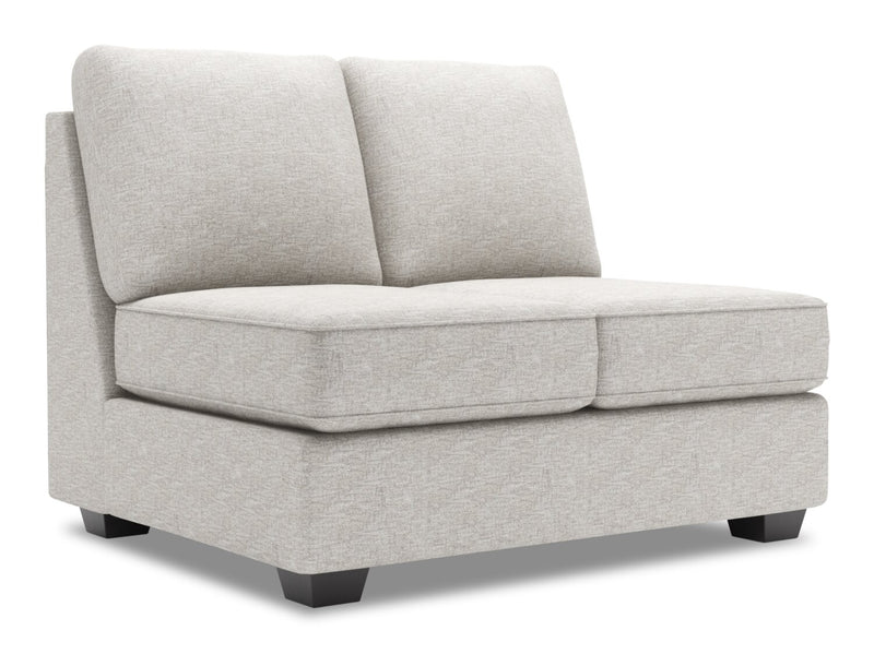 Causeuse sans accoudoirs Roll de la collection Sofa Lab - Luxury Silver