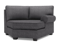  Fauteuil Cuddler de droite Roll de la collection Sofa Lab - Luxury Charcoal 