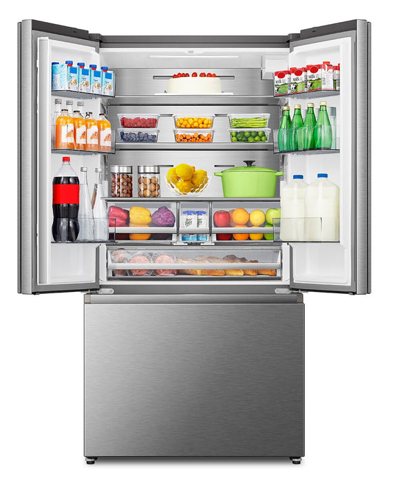 Réfrigérateur Hisense de 22,4 pi³ et de 36 po à portes françaises - acier inoxydable - RF225C3CSEI