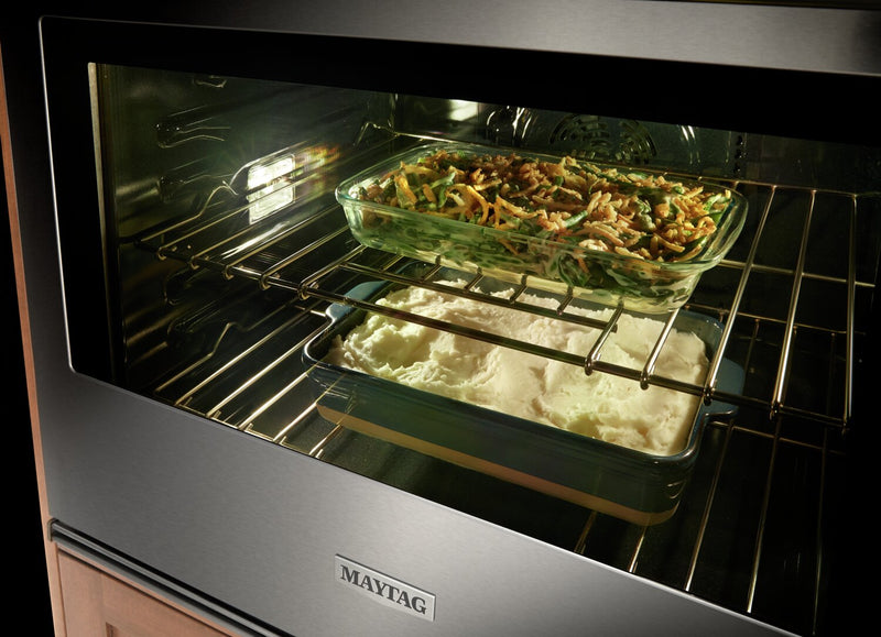 Four mural simple électrique Maytag de 5 pi³ et de 30 po avec convection véritable - acier inoxydable résistant aux traces de doigts - MOES6030LZ
