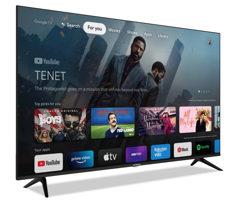 Téléviseur intelligent Skyworth UHD de 65 po avec Google TVMC
