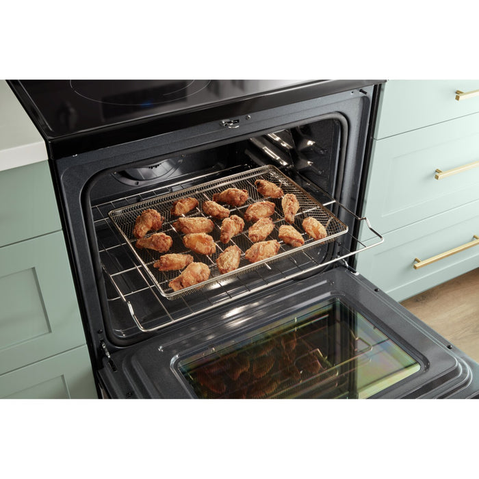 Cuisinière électrique Whirlpool de 5,3 pi³ avec friture à air et autonettoyage - acier inoxydable résistant aux traces de doigts - YWFE550S0LZ