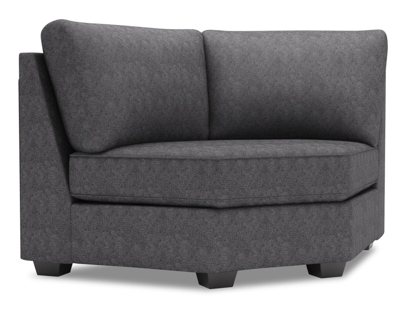 Fauteuil courbé en coin Roll de la collection Sofa Lab - Luxury Charcoal