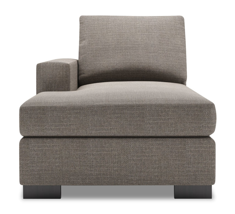 Fauteuil long de droite Track de la collection Sofa Lab - Luna Smoke