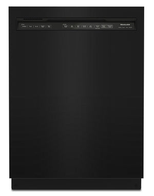 Lave-vaisselle encastré KitchenAid de 24 po et de 39 dBA avec commandes à l’avant et 3e panier - noir - KDFE204KBL
