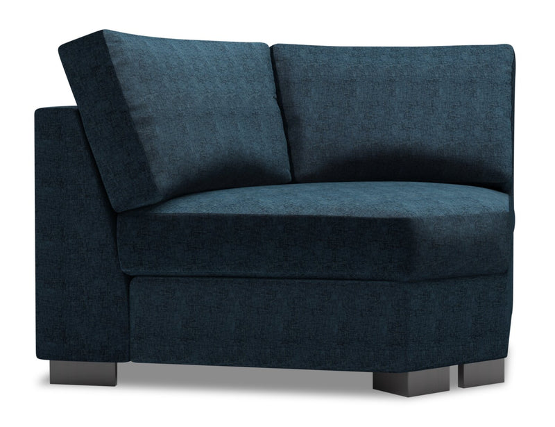 Fauteuil courbé en coin Track de la collection Sofa Lab - Luxury Indigo