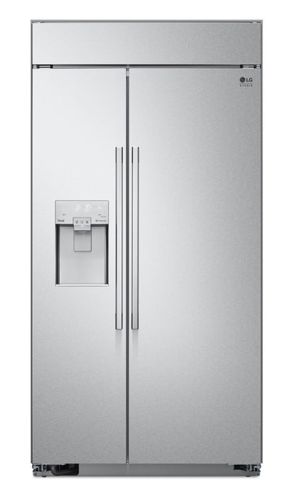 Réfrigérateur encastré LG Studio de 26 pi³ et de 42 po à compartiments juxtaposés - acier inoxydable Smudge-ProofMD - SRSXB2622S
