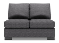 Causeuse sans accoudoirs Track de la collection Sofa Lab - Luxury Charcoal