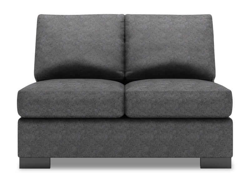 Causeuse sans accoudoirs Track de la collection Sofa Lab - Luxury Charcoal