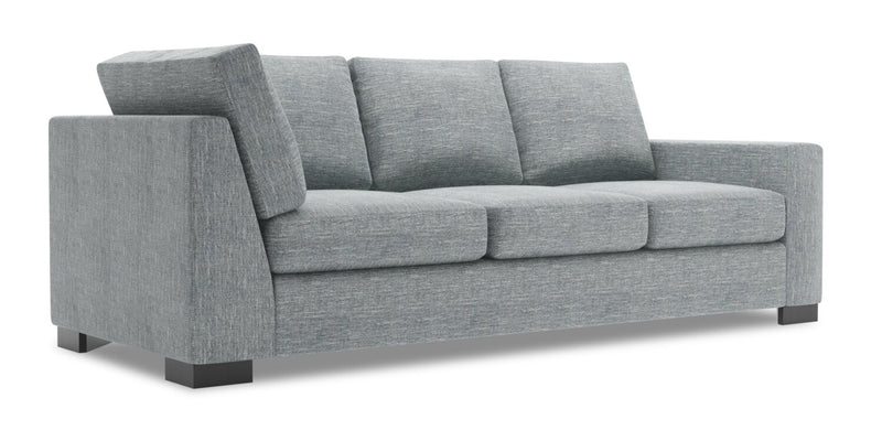 Sofa de droite pour rallonge Track de la collection Sofa Lab - Luna Pewter