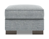  Pouf Track de Sofa Lab de 24 po fabriqué au Canada en tissu d’apparence lin - gris Luna Pewter 