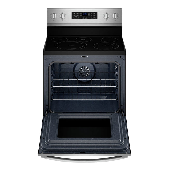 Cuisinière électrique Whirlpool de 5,3 pi³ avec friture à air et autonettoyage - acier inoxydable résistant aux traces de doigts - YWFE550S0LZ