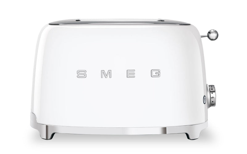 Grille-pain classique Smeg à 2 tranches - TSF01WHUS