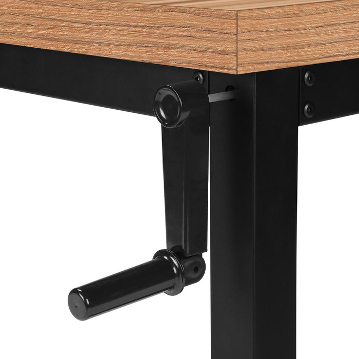 Bureau Kai de 47,25 po à hauteur réglable - brun