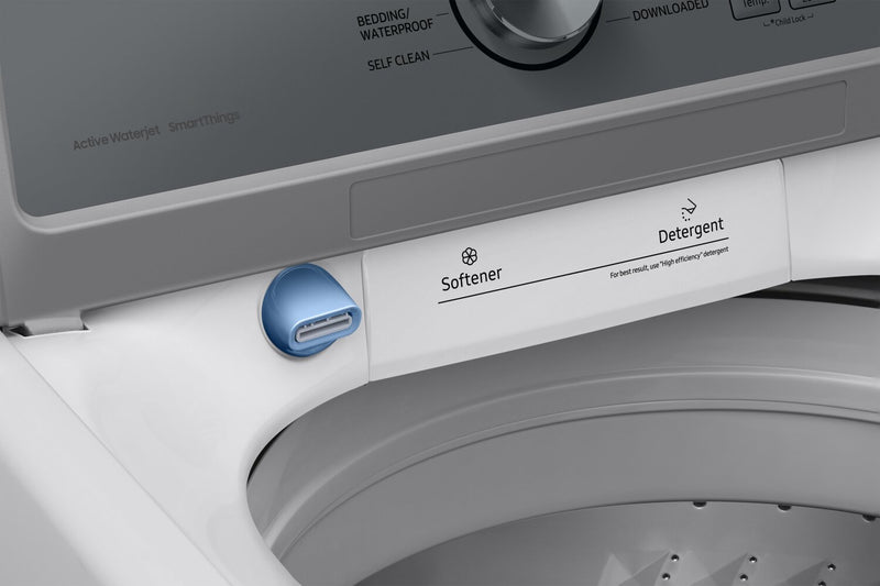 Laveuse Samsung à chargement par le haut de 5,4 pi³ - blanche - WA46CG3505AWA4
