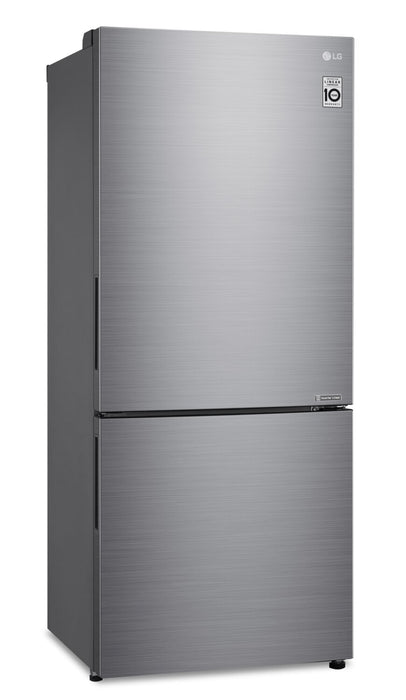 Réfrigérateur LG de 15 pi³ et de 28 po de profondeur comptoir à congélateur inférieur - argenté platine - LBNC15251V