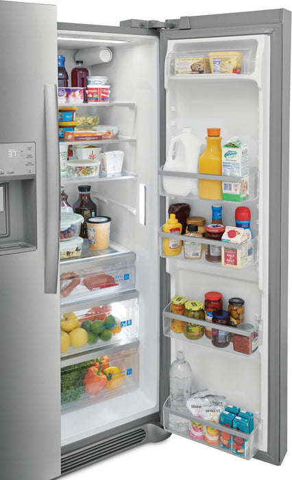 Réfrigérateur Frigidaire Gallery de 25,6 pi³ et de 36,1 po de profondeur standard à compartiments juxtaposés - acier inoxydable Smudge-ProofMD - GRSS2652AF