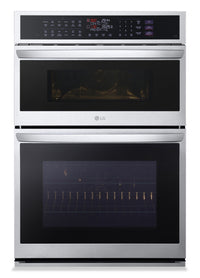  Four mural combiné électrique LG de 6,4 pi³ et de 30 po avec convection véritable - acier inoxydable…