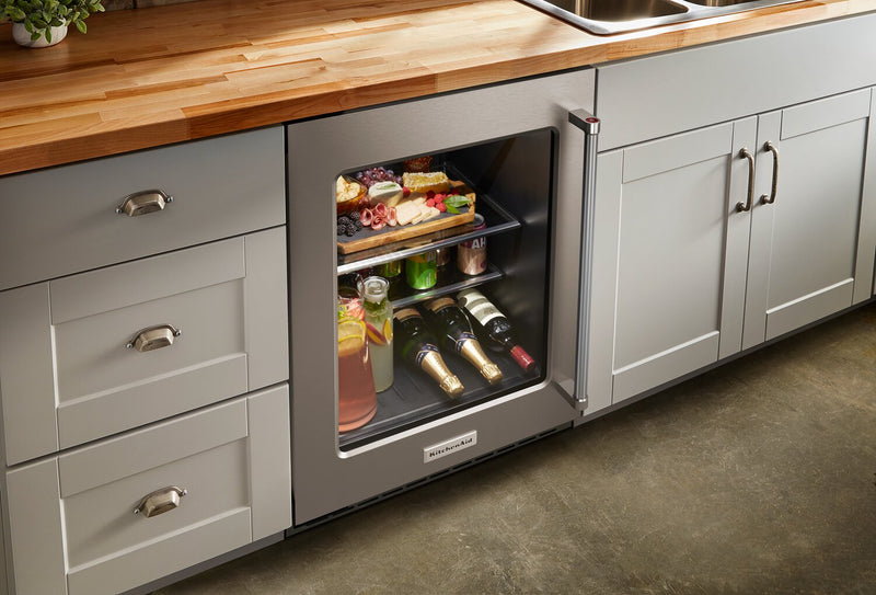 Réfrigérateur KitchenAid de 5,2 pi³ et de 24 po sous le comptoir - acier inoxydable - KURL314KSS