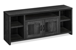 Leland 60" TV Stand - Black | Meuble pour téléviseur Leland de 60 po - noir  | LELBBTVS