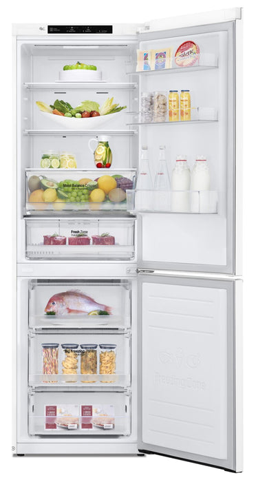 Réfrigérateur LG de 12 pi³ et de 23 po de profondeur comptoir à congélateur inférieur - blanc - LBNC12231W