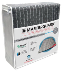  Protège-matelas en tissu TencelMD imprégné de charbon de MasterguardMD pour lit double très long 