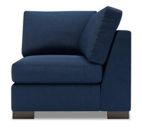  Fauteuil carré en coin Track de la collection Sofa Lab - Pax Navy 