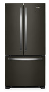 Réfrigérateur Whirlpool de 22 pi³ et de 33 po à congélateur inférieur - acier inoxydable noir - WRFF5333PV