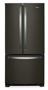  Réfrigérateur Whirlpool de 22 pi³ et de 33 po à congélateur inférieur - acier inoxydable noir - WRFF…